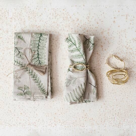 Hello Honey® Botanical Cotton Square Napkins, 4ct.